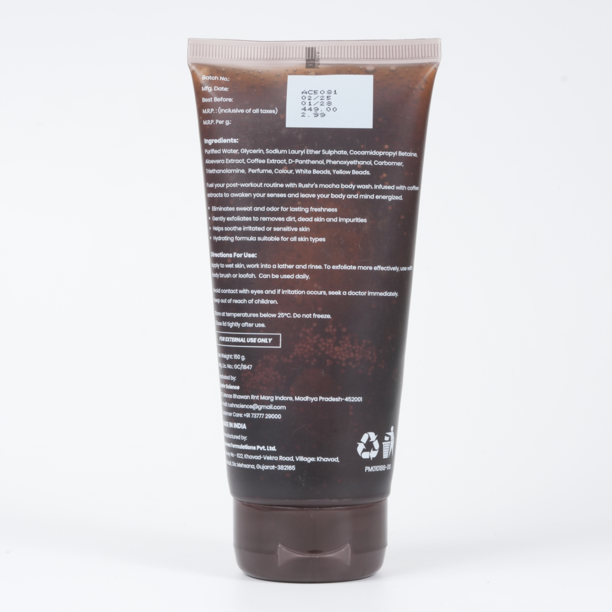 Body Wash Mocha 150g