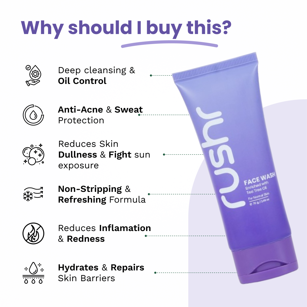 Face Wash Tea Tree Oil (For Normal Skin) 70g