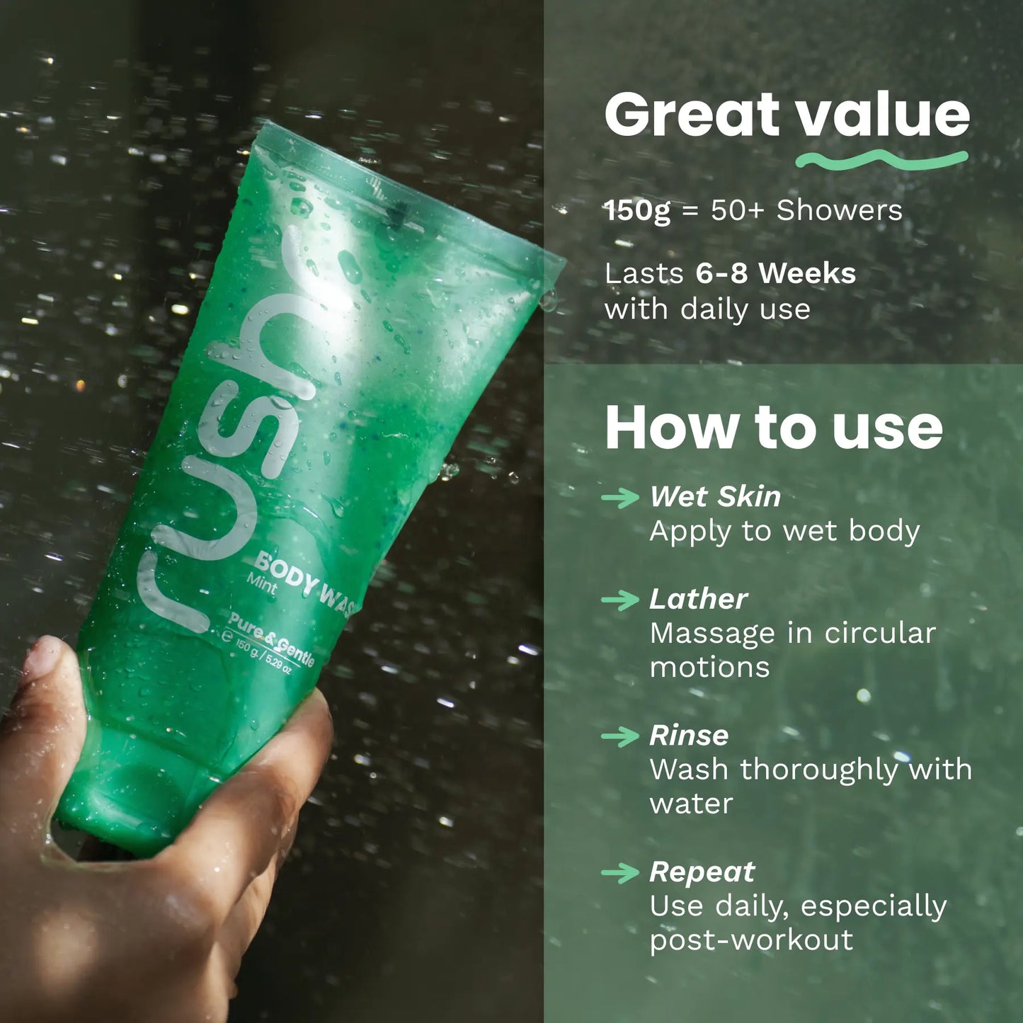 Body Wash Mint 150g
